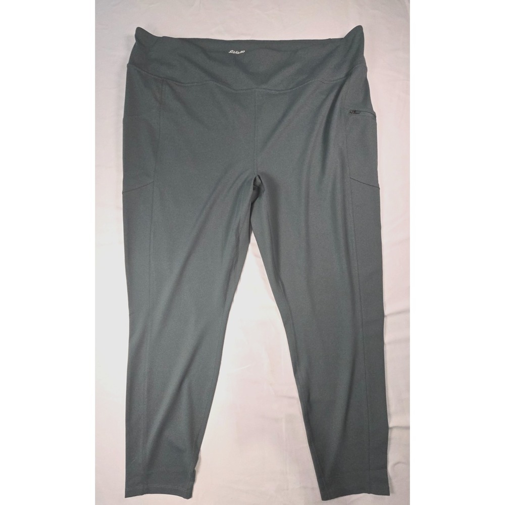 Eddie Bauer Green Traverse Trail Leggings Size 3X Hiking Yoga Outdoor Athleisure